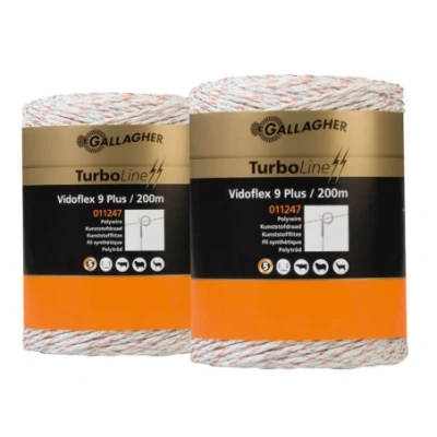 Afbeelding van Duopack schrikdraad vidoflex 9 plus wit 2 x 200 meter