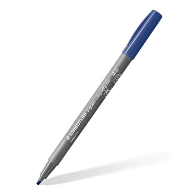 Afbeelding van Staedtler, Kleurpotloden, Pigment kalligrafiepen indigo (Indigo, 1 x)