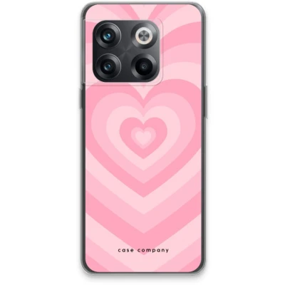 Afbeelding van Case Company® hoesje geschikt voor OnePlus 10T Hart Roos Soft Cover Telefoonhoesje Bescherming aan alle Kanten en Schermrand