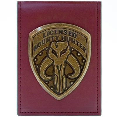 Afbeelding van Star Wars Mandalorian Boba Fett Premium Hunter Rode Badge Kaarthouder Portemonnee, Rood, Eén maat, Kaarthouder,