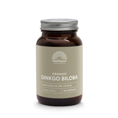 Afbeelding van Mattisson Biologische Ginkgo Biloba 60 capsules