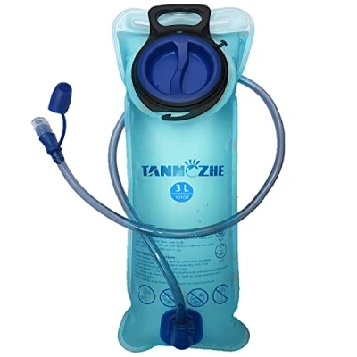 Afbeelding van TANNOZHE 2 liter waterdichte waterzak, BPA vrij, vervangende drinkrugzak, reissporttank, drinkrugzak voor wandelen in de open lucht, blauw 3 liter, Trekking rugzak