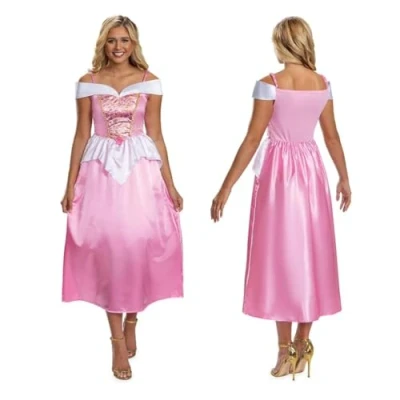Afbeelding van DISGUISE 158379E EU Disney Aurora Basic Plus prinsessenkostuum voor volwassenen, dames, meerkleurig, L