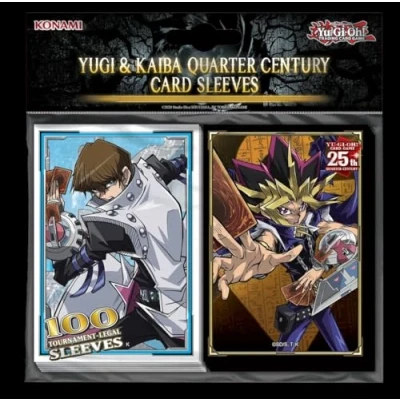 Image de carte à collectionner Konami Yu Gi Oh! Accessoires Yugi et Kaiba Quarter Century Protège