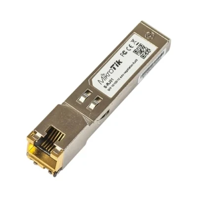 Afbeelding van Mikrotik S RJ01 Gigabit Ethernet Netwerkswitchmodule netwerkswitchmodules (Gigabit Ethernet, 10,100,1000 Mbit/s, 0,1 km, 1,25 Gbit/s, 0 85 C, RoHS)