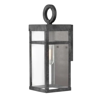 Afbeelding van Buitenwandlamp Porter, zwart, 33,6 cm hoog