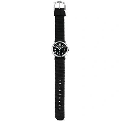 Afbeelding van Scout 280304002 jongenshorloge kwarts analoog armband van textiel, zwart, zwart/zwart, riem, riem
