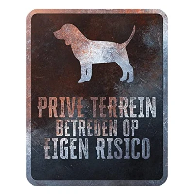 Afbeelding van D&amp;d Home Waakbord Hond Waarschuwingsbord Beagle Nederlands 25x20x0,3cm Meerkleurig 1st