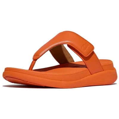 Afbeelding van FitFlop F Mode Go Adjustable Flatform Toe Post Sandals ORANJE Maat 37