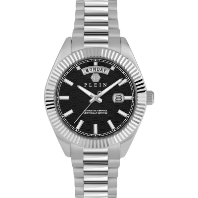 Afbeelding van Philipp Plein Date Superlative Gent PWPNA0824 Horloge Staal Zilverkleurig Ø 42 mm