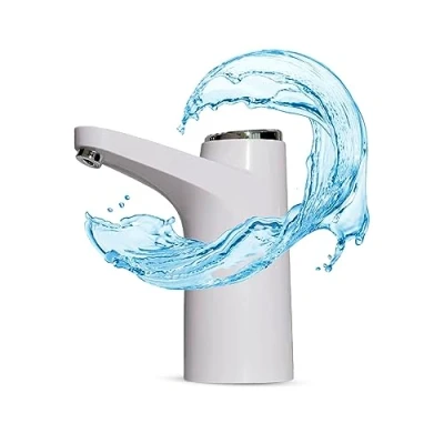 Afbeelding van NK Waterdispenser: led indicator, 1200 mAh batterij, oplaadbaar via USB, siliconenmateriaal, compatibel met jerrycans en flessen, 4,5 l, 5 7,5 10 11,3 15 18,9 adapter