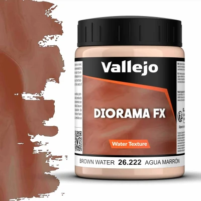 Afbeelding van Vallejo 26222 Water Textures 222 Bruin 200ml Effecten potje