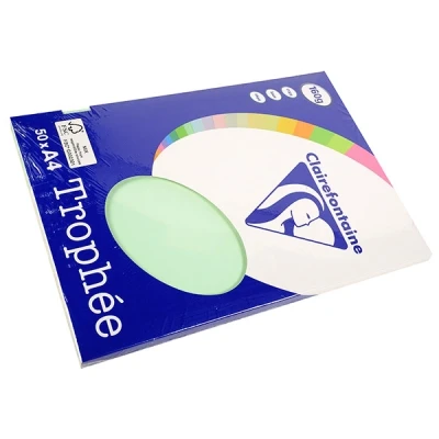 Image de Clairefontaine Papier Clairalfa A4 160g Vert Etui De 50f