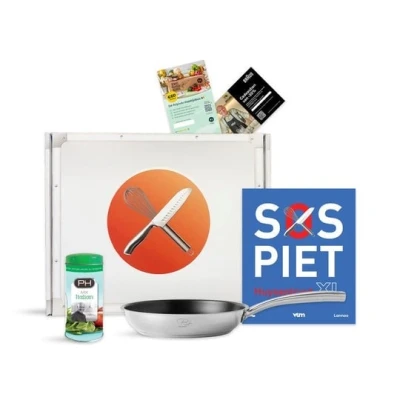 Afbeelding van Piet Box Braadpan antikleef Ø 24 cm Grijs PFAS vrij