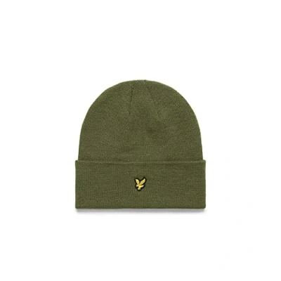 Afbeelding van Lyle &amp; Scott Dammes Accessoires Hoeden Beanie Olijf One Size