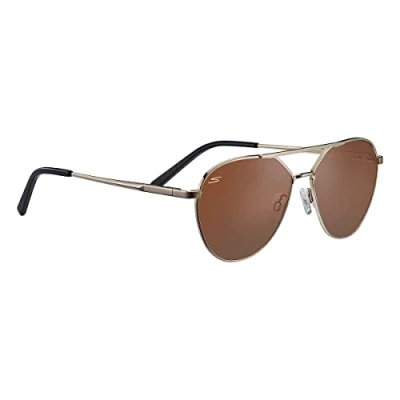 Afbeelding van Serengeti Odell SS555001 Shiny Light Gold Saturn Polarized Drivers