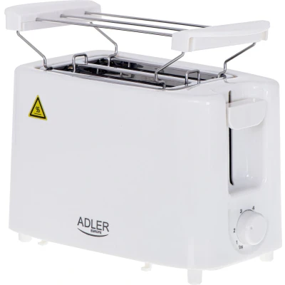 Afbeelding van Adler AD 3223 Broodrooster toaster Wit