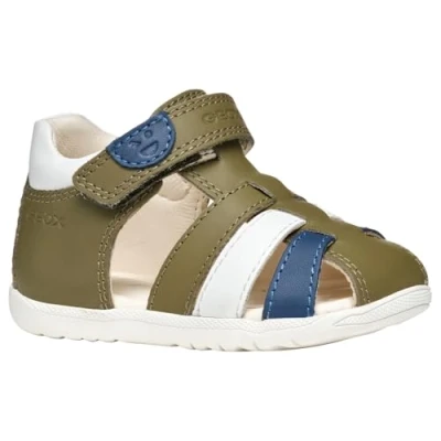 Afbeelding van Geox Outdoorsandalen voor kinderen, Maat: 20, Pistachio white c Leer/ synthetisch