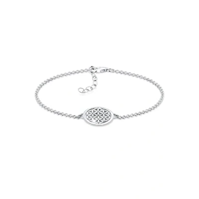 Afbeelding van Elli Flower OF LIFE Armband silvercoloured, Dames, Maat: 17, Silver coloured