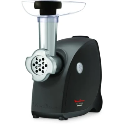 Afbeelding van Moulinex HV4 vleesmolen, 2000 W, perfect hakken tot 2,3 kg/min, veelzijdigheid, snijden van groenten, worst en kebbe, handvat, duurzame prestaties, gemaakt in Frankrijk ME472832