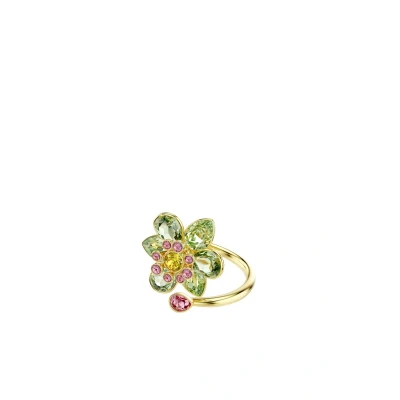 Afbeelding van Swarovski Idyllia OPEN Mixed CUTS Flower Ring, Dames, Maat: 55, Multi colored