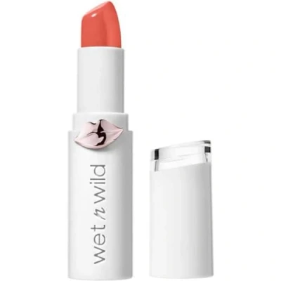 Image de Wet n Wild Megalast Lipstick, Rouge à Lèvres Longue Tenue Hydratant avec Finition Brillante, Formule Enrichie Extraits de Plantes Marines, Coenzyme Q10 et Vitamines A &amp; E, Bellini Overflow