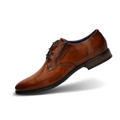 Afbeelding van bugatti Gapo, veters voor heren, Cognac.