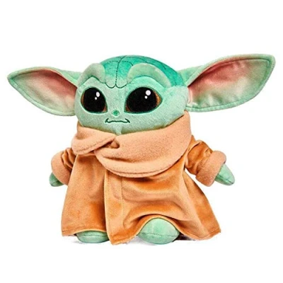 Afbeelding van Star Wars Knuffel Baby Yoda Junior 25 Cm Pluche Groen/bruin