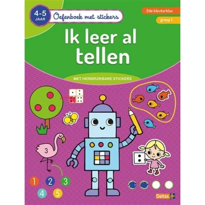 Image de Oefenboek met stickers Ik leer al tellen (4 5 j.)