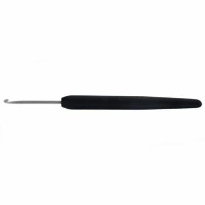 Afbeelding van KnitPro Haaknaalden softgrip aluminium 3.00mm zwart.