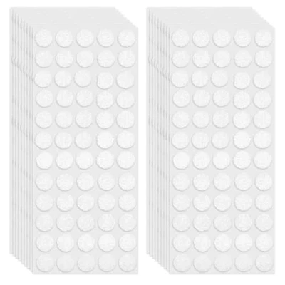 Afbeelding van O Kinee Klittenbandpunten, zelfklevend, 10 mm, klittenband, 600 paar, voor papier, kunststof, glas, kleding, 1200 stuks