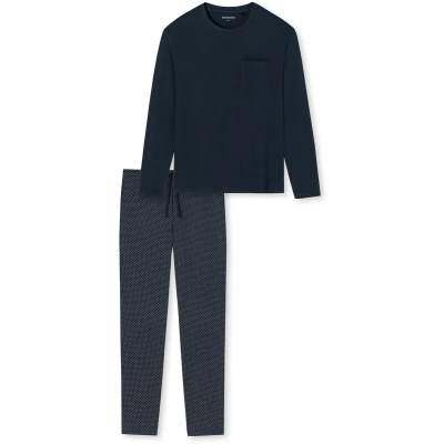 Afbeelding van Schiesser Pyjamashirt, Heren, Maat: 48, Blau