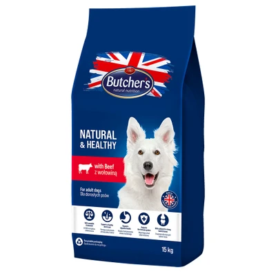 Afbeelding van BUTCHER&#039;S NATURAL&amp;HEALTHY Droog hondenvoer Rundvlees 15 kg