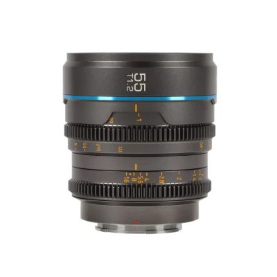 Afbeelding van Sirui Nightwalker Series 55mm T1.2 S35 Manual Focus Cine Lens RF Mount, gun metal grijs