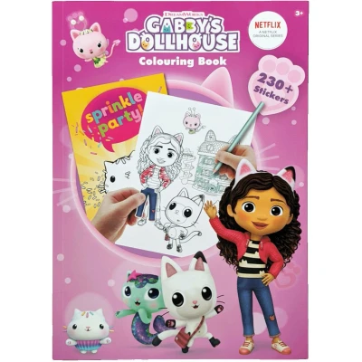 Afbeelding van Gabby&#039;s Dollhouse Colouring Book ※ 230 Stickers Dream Works Kleurboek