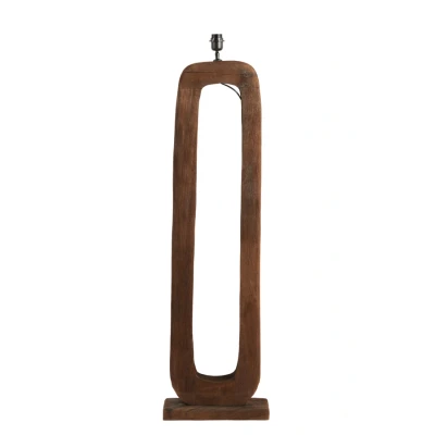 Afbeelding van Light &amp; Living Vloerlamp Kelafo Mangohout 125cm excl. kap