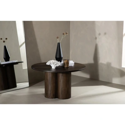 Afbeelding van Rova ronde salontafel ø80 cm mokka