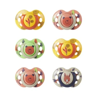 Afbeelding van Tommee Tippee Fun Style spenen, symmetrisch orthodontisch ontwerp, BPA vrij silicone, 6 18 m, verpakking van stuks