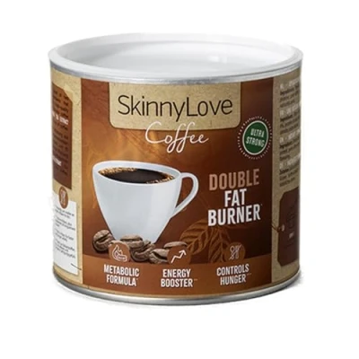 Afbeelding van Skinnylove Slimming Koffie Double Fat Burner Vet Verbranden, Afvallen, Vetverbrander, Fatburner Oploskoffie Afslankkoffie