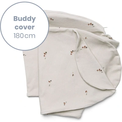 Afbeelding van Doomoo Buddy Cover Hoes voor Voedingskussen Biologisch Katoen 180 cm Mushrooms