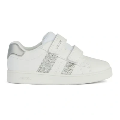 Afbeelding van Geox J Eclyper Girl A Sneakers voor meisjes, Wit/Zilver