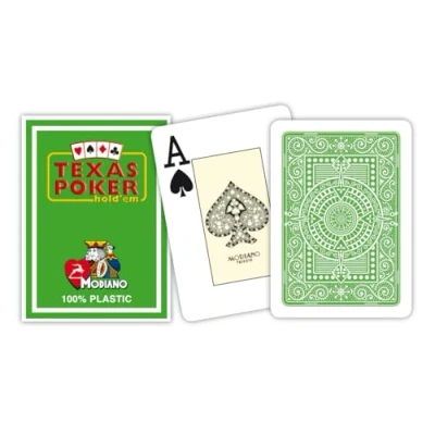 Afbeelding van Modiano poker speelkaarten lichtgroen 2 index