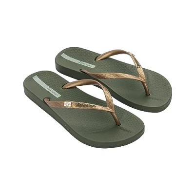 Afbeelding van Ipanema Anat Brasilidade dames teenslippers, Goud Groen