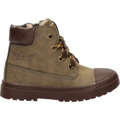 Afbeelding van Shoesme Veterboots voor kinderen, Maat: 29, Green Leer