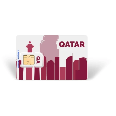 Afbeelding van Simkaart Qatar Unlimited Data + Onbeperkt Bellen Prepaid Met Snel 4G/5G Internet En Op Reis In Midden Oosten Airport Telecom
