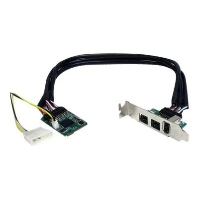 Image de StarTech.com Carte FireWire Mini PCI Express 1394 2b 1a 3 ports adaptateur 2
