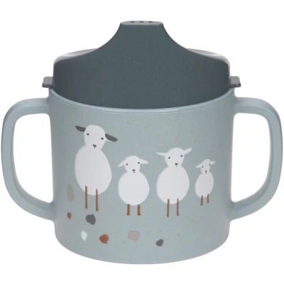 Afbeelding van Lässig drinkbeker tiny farmer blauw Cellulose Polypropyleen 11,5 centimeter x 7 10