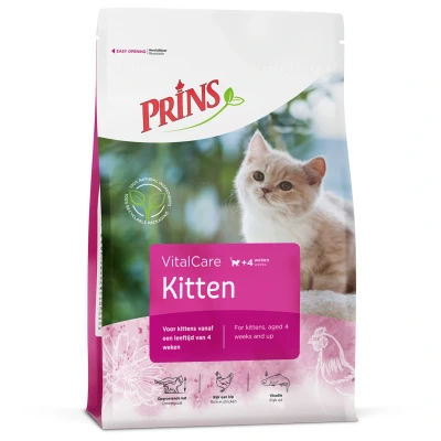 Afbeelding van Prins Vitalcare Kitten Gevogelte Kattenvoer 400 g
