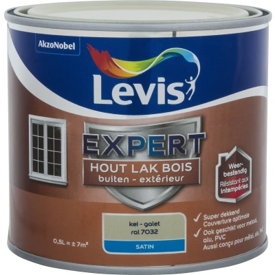 Afbeelding van Levis Expert lak buiten zijdeglans 0,5l kei