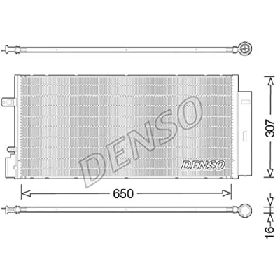 Afbeelding van DENSO DCN20024 Condensor Airco Met droger R 134a